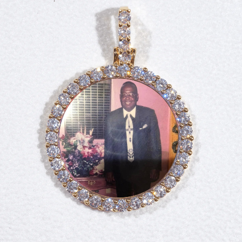 3D CIRCLE CUSTOM PICTURE PENDANT SMALL SIZE