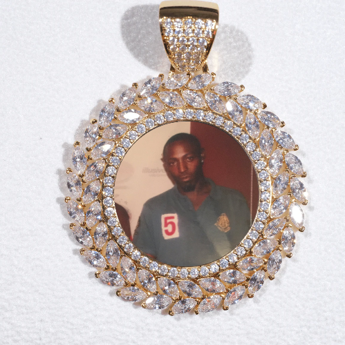 Large 3D Wheat Ear Custom Picture Pendant
