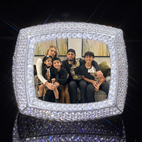 3D CUSTOM PICTURE ICED RING