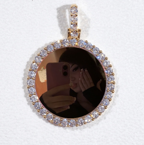 3D CIRCLE CUSTOM PICTURE PENDANT SMALL SIZE