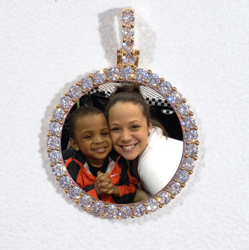 3D CIRCLE CUSTOM PICTURE PENDANT SMALL SIZE
