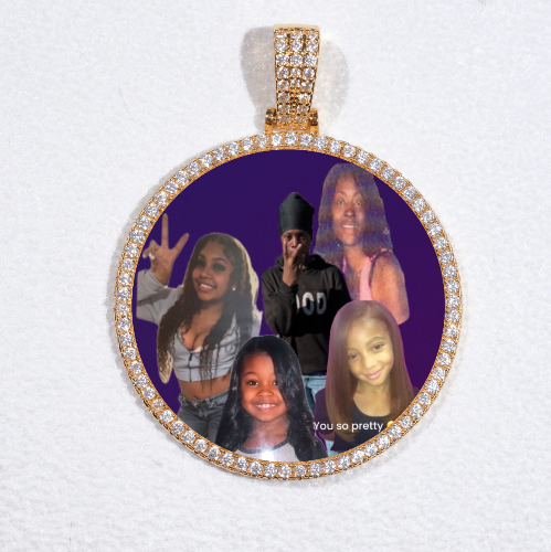 MEDIUM 3D CIRCLE CUSTOM PICTURE PENDANT