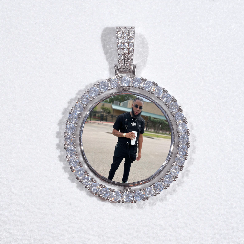 3D Spinning 2-Faced Custom Picture Pendant