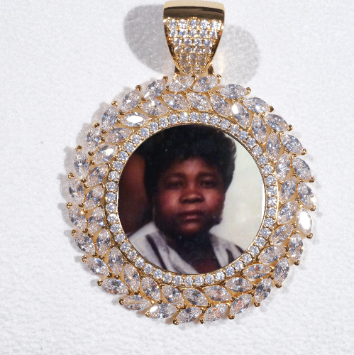 Large 3D Wheat Ear Custom Picture Pendant