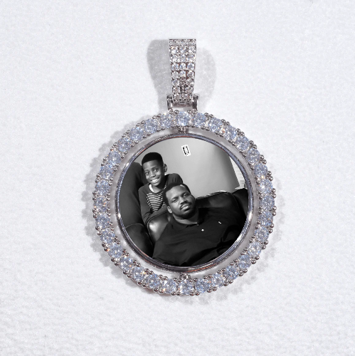 3D Spinning 2-Faced Custom Picture Pendant