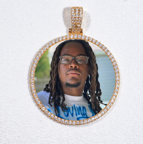 MEDIUM 3D CIRCLE CUSTOM PICTURE PENDANT