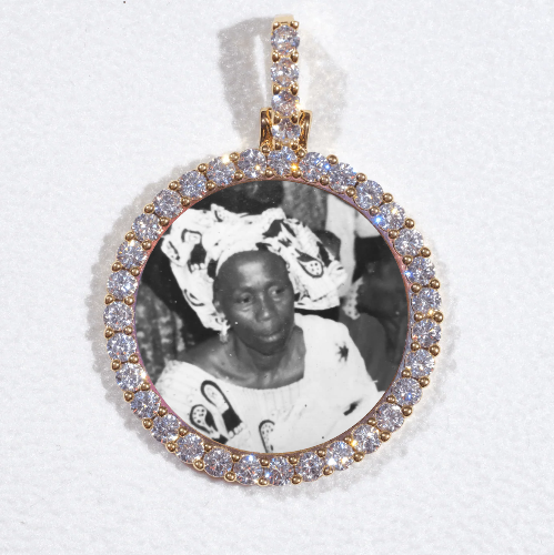 3D CIRCLE CUSTOM PICTURE PENDANT SMALL SIZE