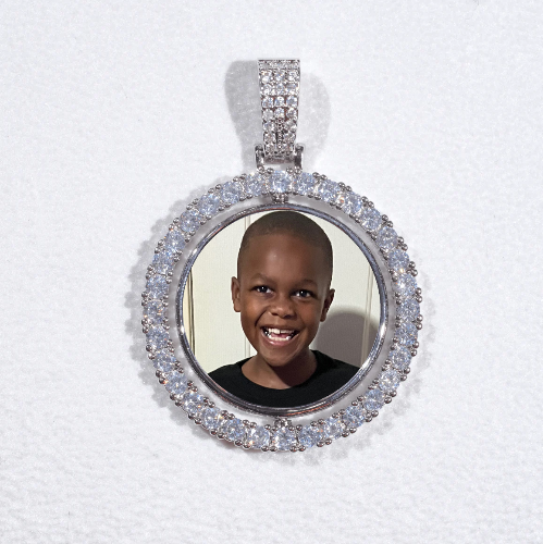 3D Spinning 2-Faced Custom Picture Pendant