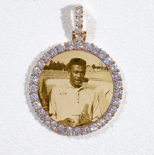 3D CIRCLE CUSTOM PICTURE PENDANT SMALL SIZE