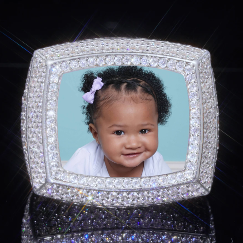 3D CUSTOM PICTURE ICED RING