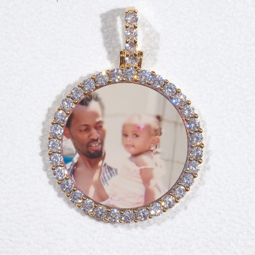 3D CIRCLE CUSTOM PICTURE PENDANT SMALL SIZE