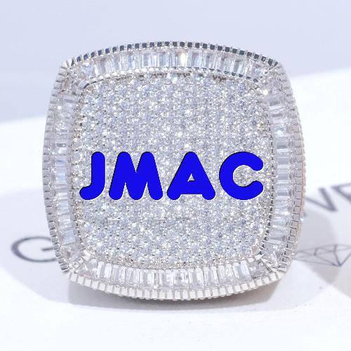 CUSTOM LETTER 3D ICED RING
