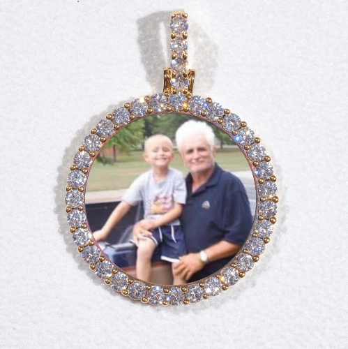3D CIRCLE CUSTOM PICTURE PENDANT SMALL SIZE