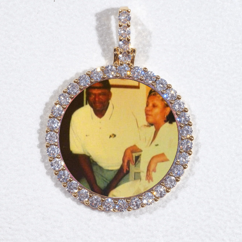 3D CIRCLE CUSTOM PICTURE PENDANT SMALL SIZE