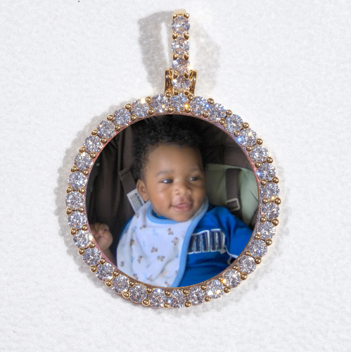 3D CIRCLE CUSTOM PICTURE PENDANT SMALL SIZE