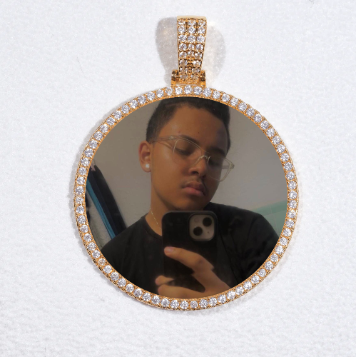 MEDIUM 3D CIRCLE CUSTOM PICTURE PENDANT