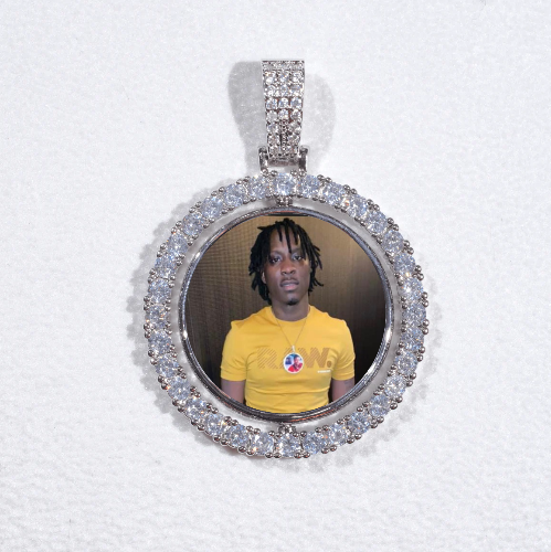 3D Spinning 2-Faced Custom Picture Pendant