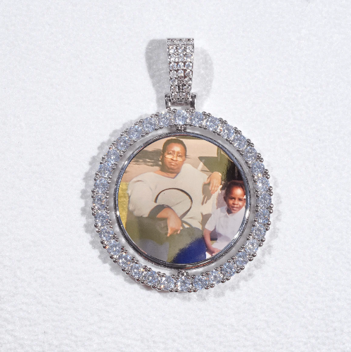 3D Spinning 2-Faced Custom Picture Pendant