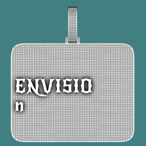 CUSTOM LETTER NECKLACE 3D BIG SQUARE