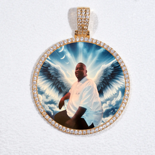 MEDIUM 3D CIRCLE CUSTOM PICTURE PENDANT