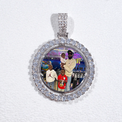 3D Spinning 2-Faced Custom Picture Pendant