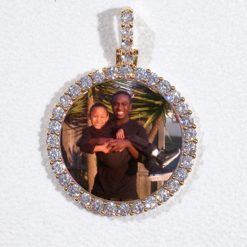 3D CIRCLE CUSTOM PICTURE PENDANT SMALL SIZE