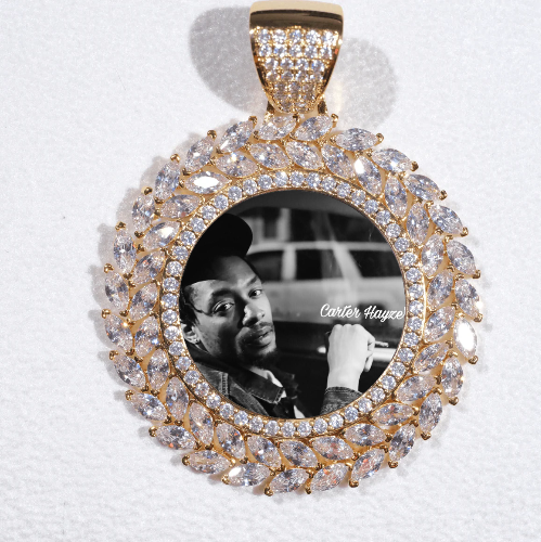 Large 3D Wheat Ear Custom Picture Pendant