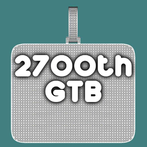 CUSTOM LETTER NECKLACE 3D BIG SQUARE
