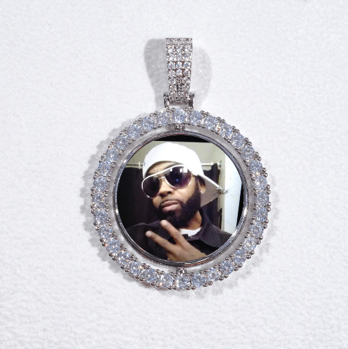 3D Spinning 2-Faced Custom Picture Pendant