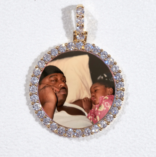 3D CIRCLE CUSTOM PICTURE PENDANT SMALL SIZE