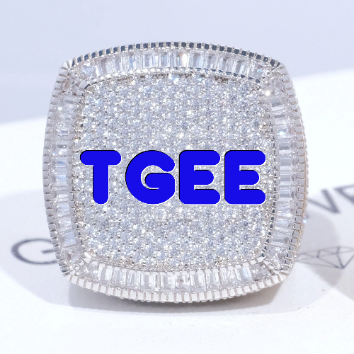 CUSTOM LETTER 3D ICED RING