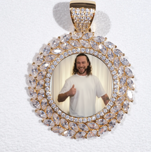 Large 3D Wheat Ear Custom Picture Pendant