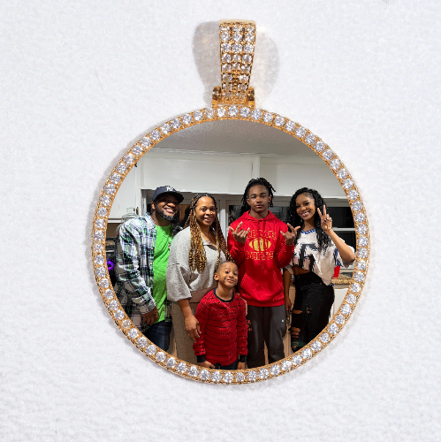 MEDIUM 3D CIRCLE CUSTOM PICTURE PENDANT