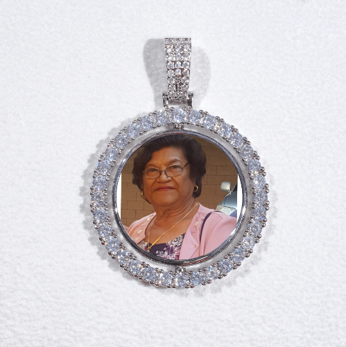3D Spinning 2-Faced Custom Picture Pendant