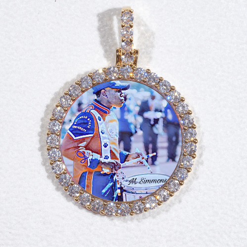 3D CIRCLE CUSTOM PICTURE PENDANT SMALL SIZE