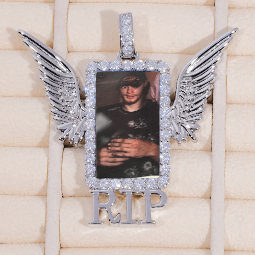 RIP WING 3D CUSTOM PICTURE PENDANT