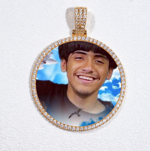 MEDIUM 3D CIRCLE CUSTOM PICTURE PENDANT
