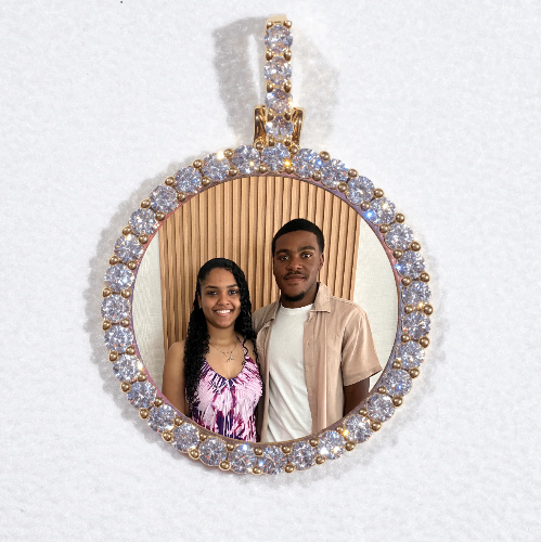 3D CIRCLE CUSTOM PICTURE PENDANT SMALL SIZE