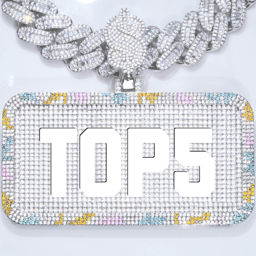 CUSTOM LETTER NECKLACE 3D COLORFUL SQUARE