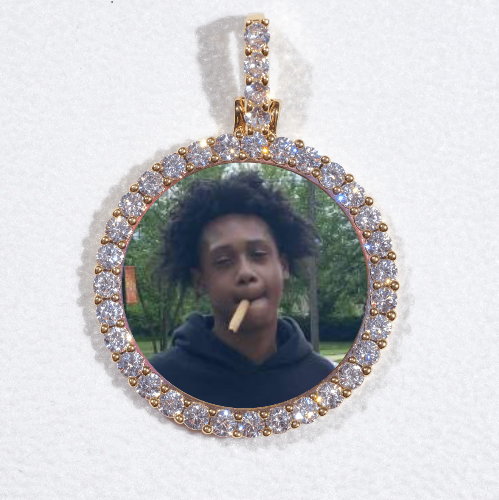 3D CIRCLE CUSTOM PICTURE PENDANT SMALL SIZE