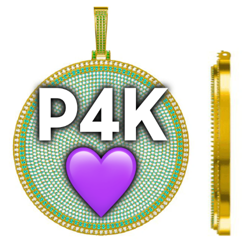 CUSTOM LETTER NECKLACE 3D BIG DISC