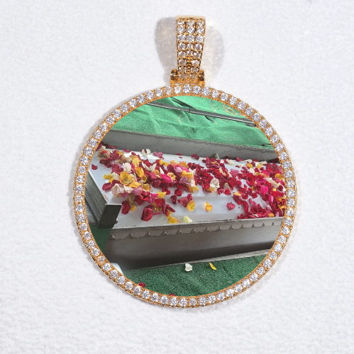 MEDIUM 3D CIRCLE CUSTOM PICTURE PENDANT
