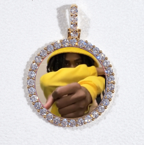 3D CIRCLE CUSTOM PICTURE PENDANT SMALL SIZE