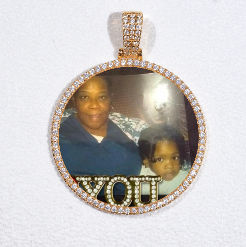 MEDIUM 3D CIRCLE CUSTOM PICTURE PENDANT