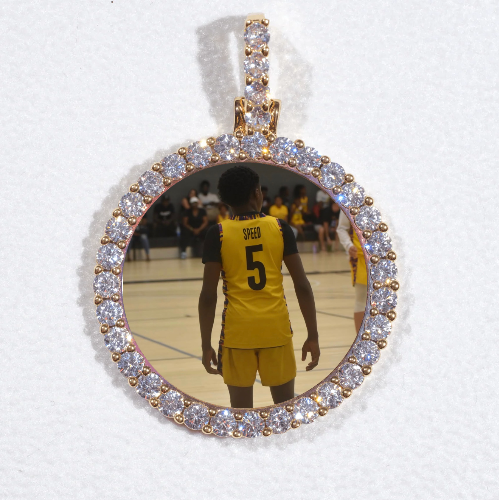 3D CIRCLE CUSTOM PICTURE PENDANT SMALL SIZE