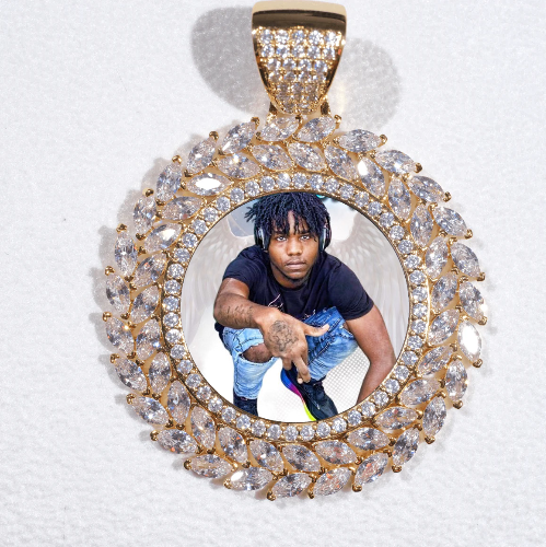 Large 3D Wheat Ear Custom Picture Pendant