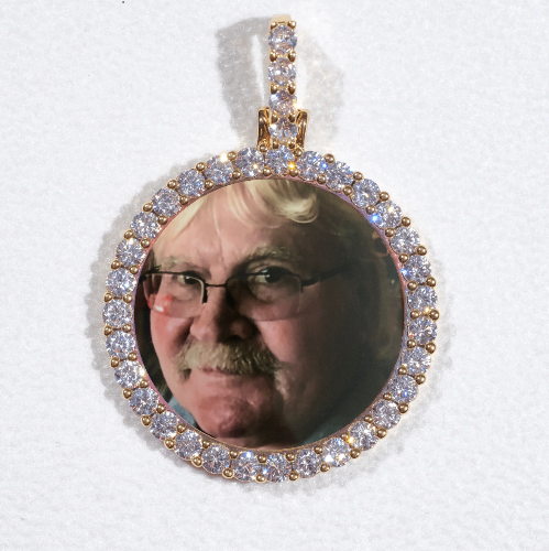 3D CIRCLE CUSTOM PICTURE PENDANT SMALL SIZE