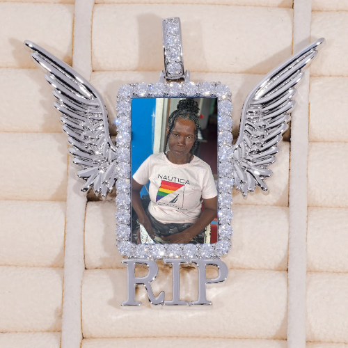 RIP WING 3D CUSTOM PICTURE PENDANT