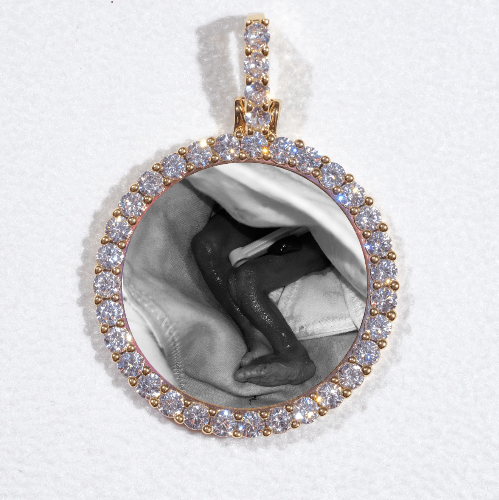 3D CIRCLE CUSTOM PICTURE PENDANT SMALL SIZE