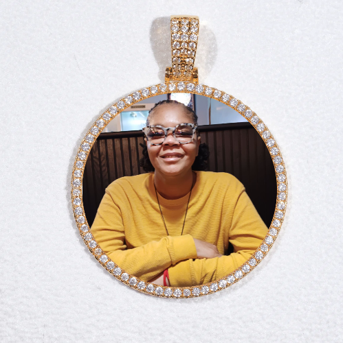 MEDIUM 3D CIRCLE CUSTOM PICTURE PENDANT